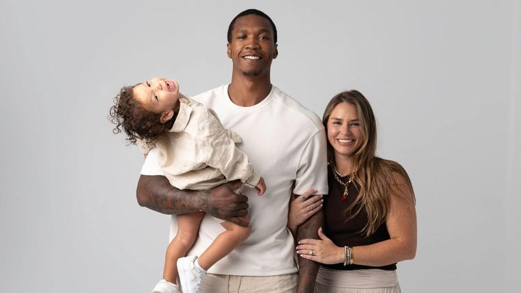 Perth Wildcats star Kristian Doolittle opens up on fatherhood and raising son Kristian Jr with wife Mackie