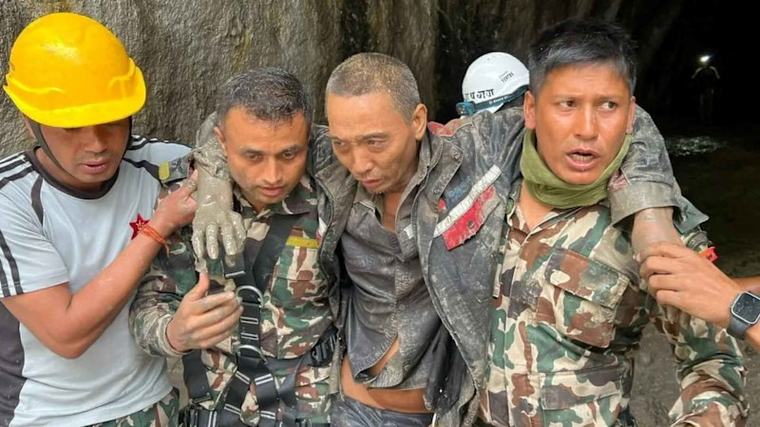 Two people are rescued 10 days after deadly Nepal floods