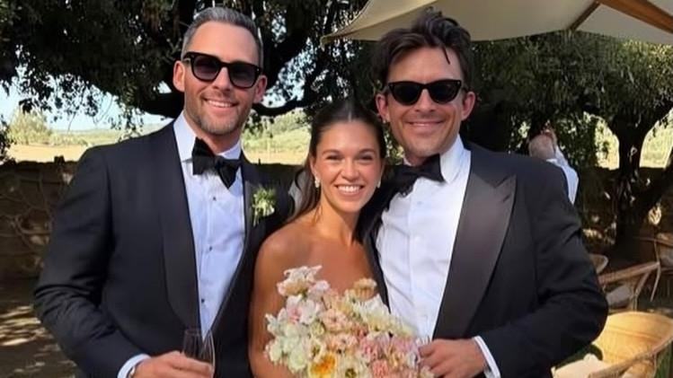 Bridgerton star Jonathan Bailey attends co-star Sabrina Bartlett’s wedding