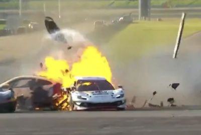 (VIDEO) Racing Driver Ollie Millroy Says Rival Loek Hartog Saved His Life After Fiery China GT Crash