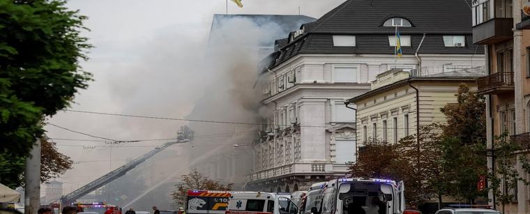 Russian drone attack hits Ukraine's SBU headquarters in Kyiv