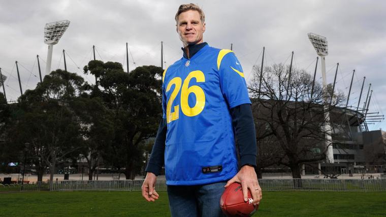 NFL Melbourne: 7Sport commentator and St Kilda great Nick Riewoldt opens up on love of American football