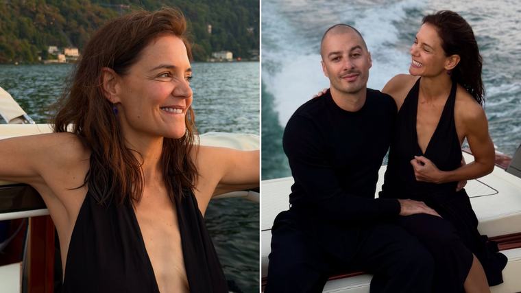 Katie Holmes shares intimate holiday pictures with new artist boyfriend