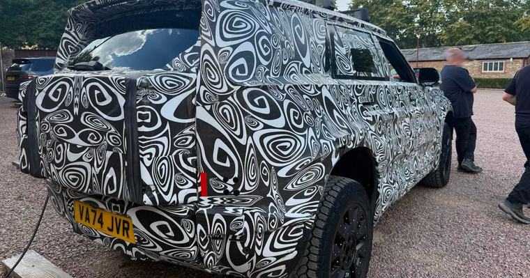 Land Rover Defender Sport EV spied up close