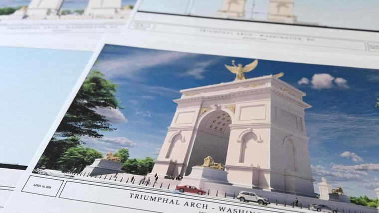 Much-criticised Trump arch to begin construction in DC